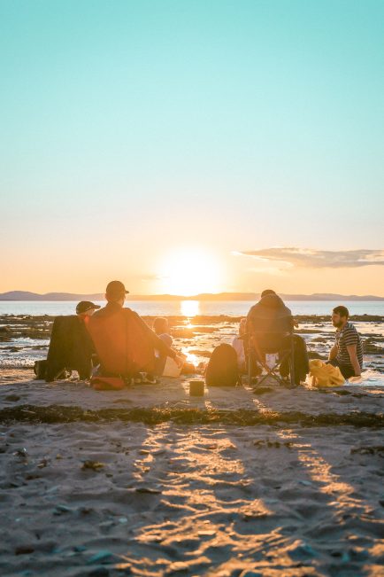 Pique-nique sur la plage à Rivière-du-Loup