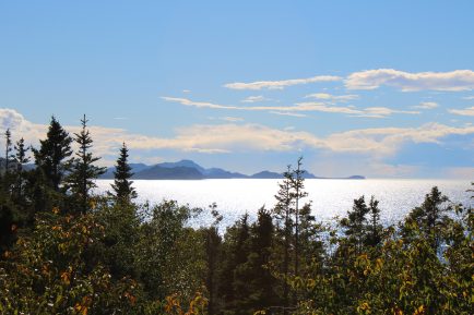 Le Rocher Blanc en plein Rimouski