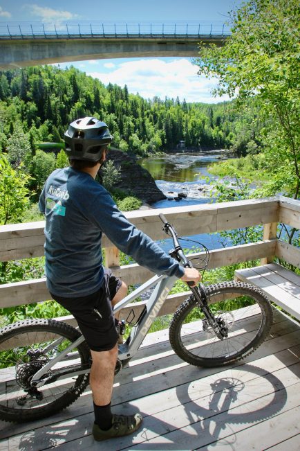 Parc Beauséjour vélo montagne Rimouski @Francois Couillard, AuQueb