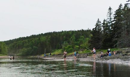 Pêche au bar rayé, Pointe Santerre